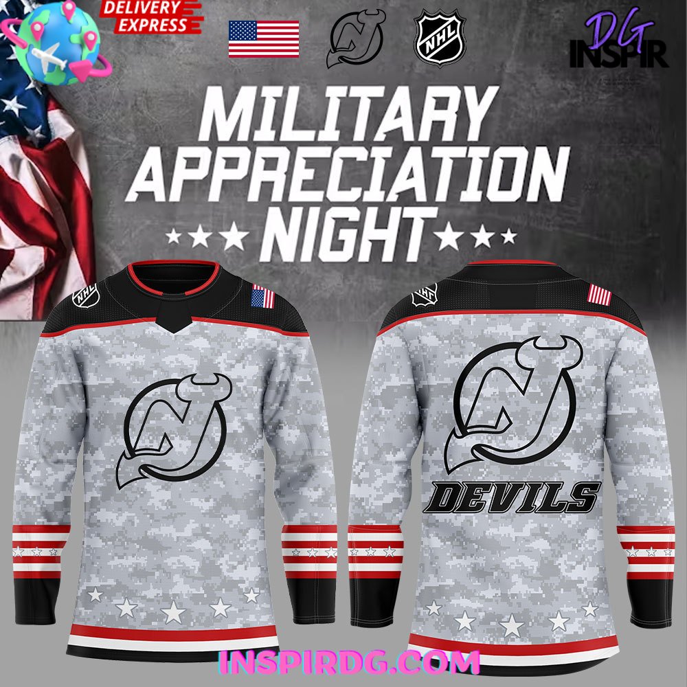 New Jersey Devils Military Appreciation Night Special Hockey Jersey