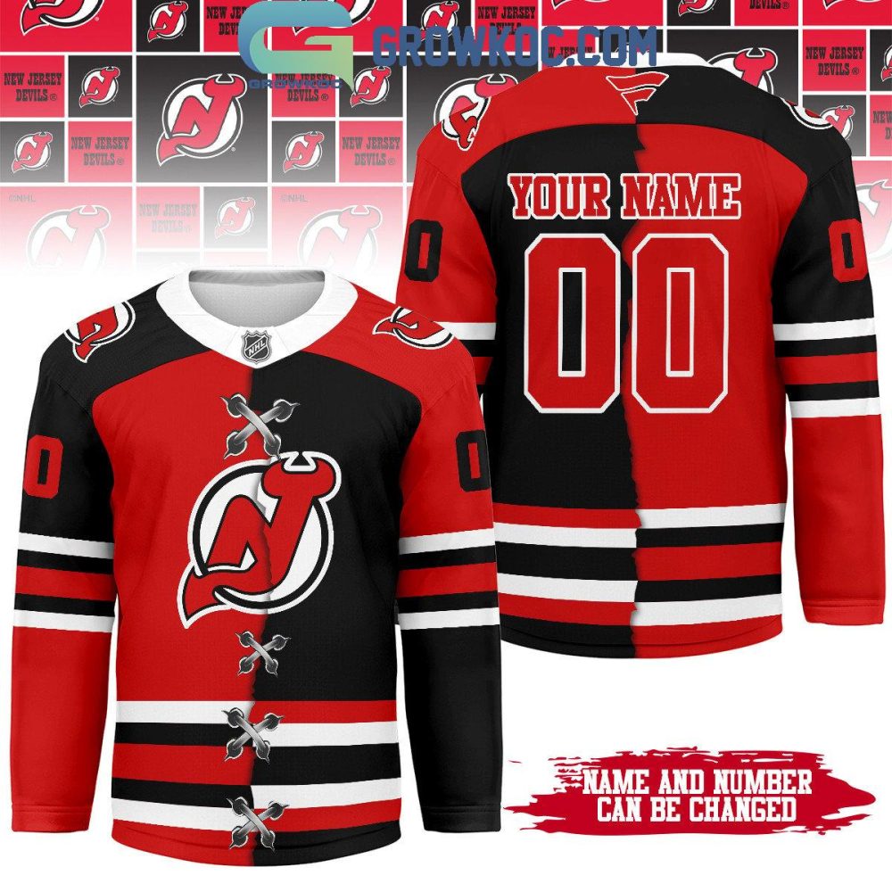 New Jersey Devils Mix Home Away Hockey Jersey