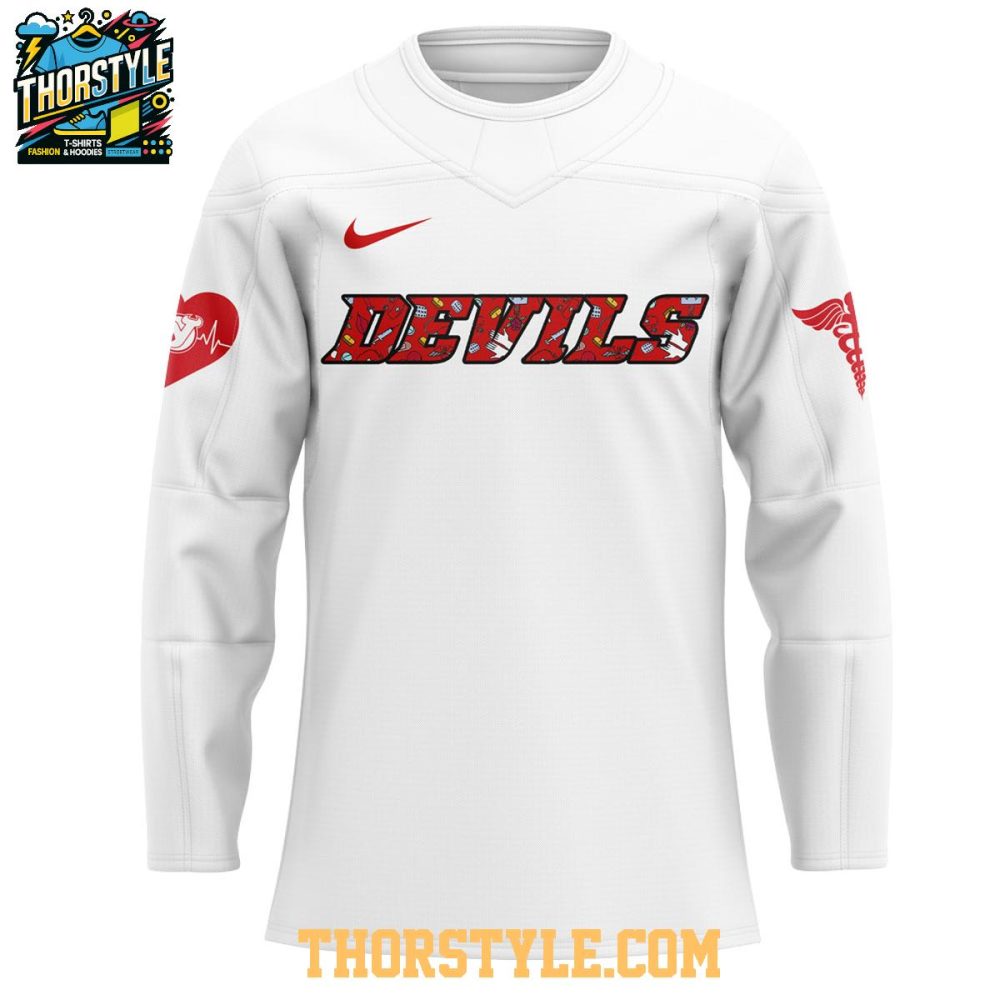 New Jersey Devils Nurses Appreciation Work Of Heart 2025 Hockey Jersey