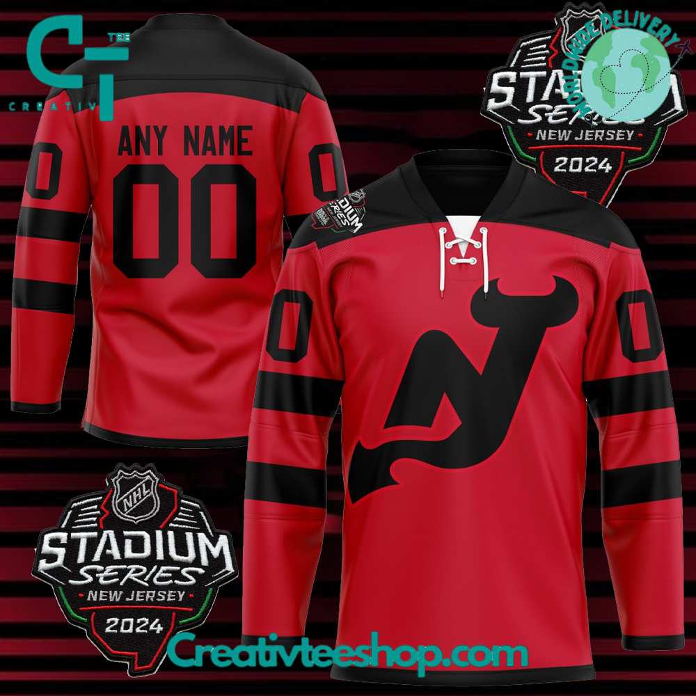 New Jersey Devils Personalized 2024 Stadium Series Hockey Jersey