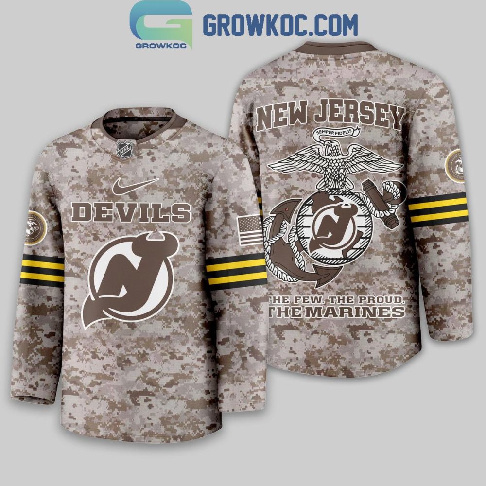 New Jersey Devils Us Marine Corps Hockey Jersey
