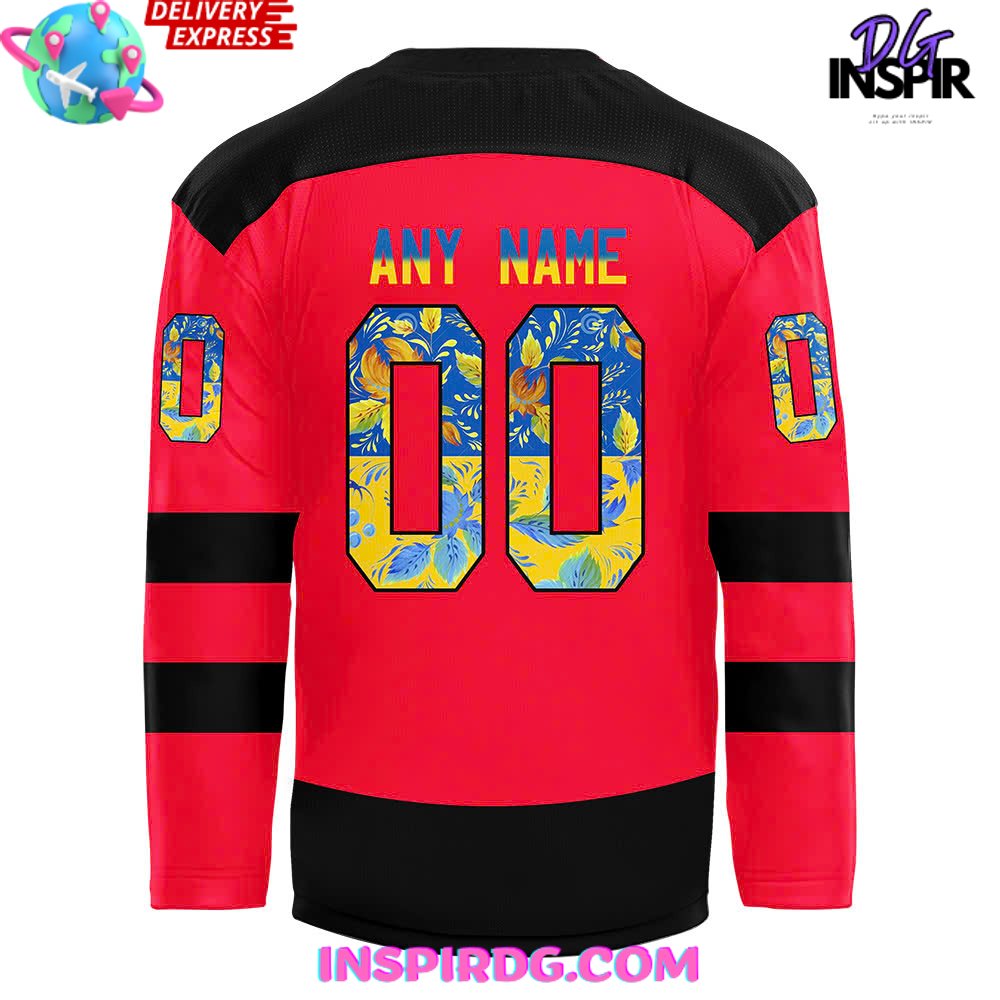 New Jersey Devils Ukrainian Heritage 2024 Hockey Jersey