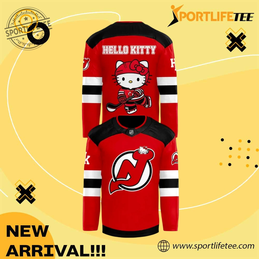 New Jersey Devils X Hello Kitty 2026 Hockey Jersey