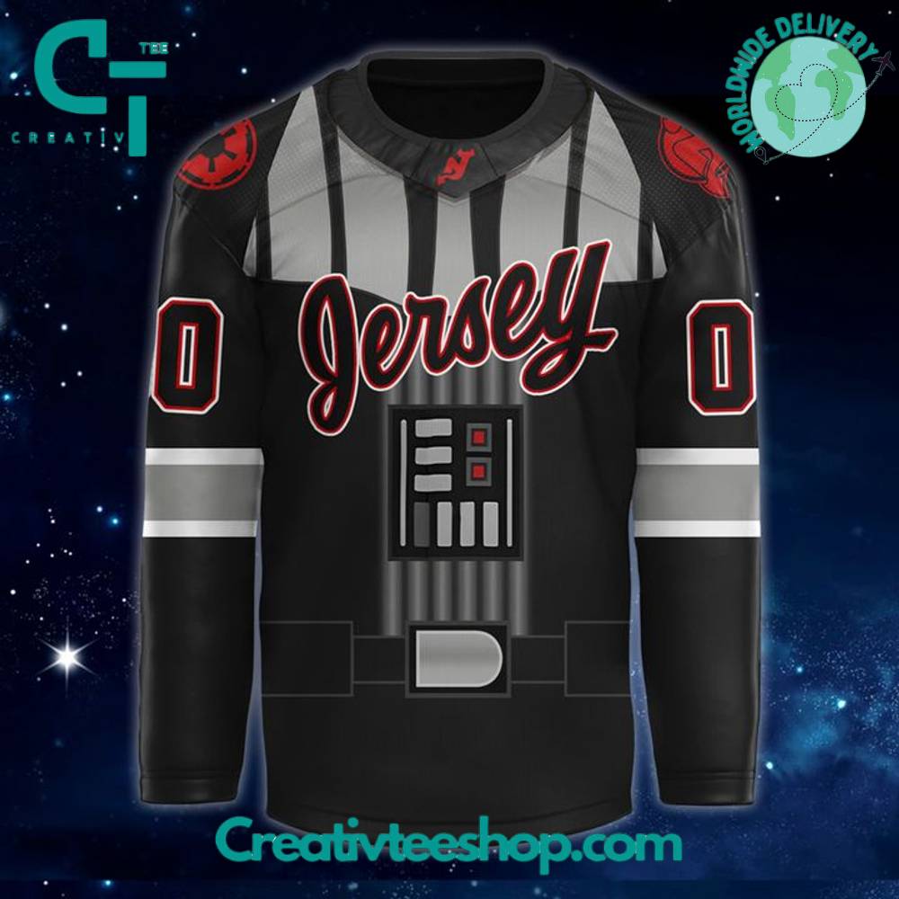 New Jersey Devils X 2025 Star Wars Day Special Black Hockey Jersey