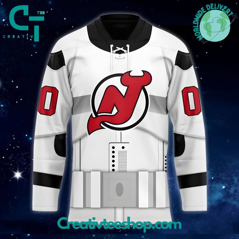 New Jersey Devils X 2025 Star Wars Day Special White Hockey Jersey