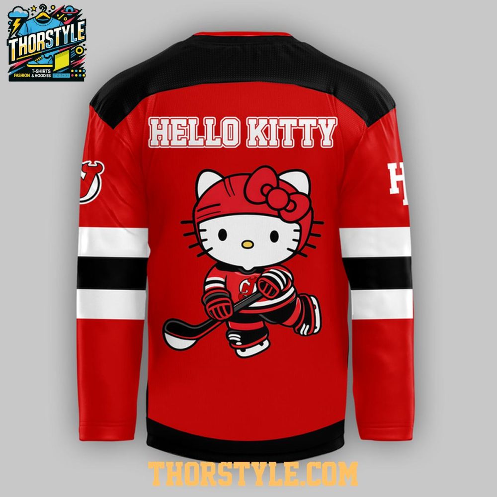 New Jersey Devils X Hello Kitty 2026 Night Celebration Hockey Jersey