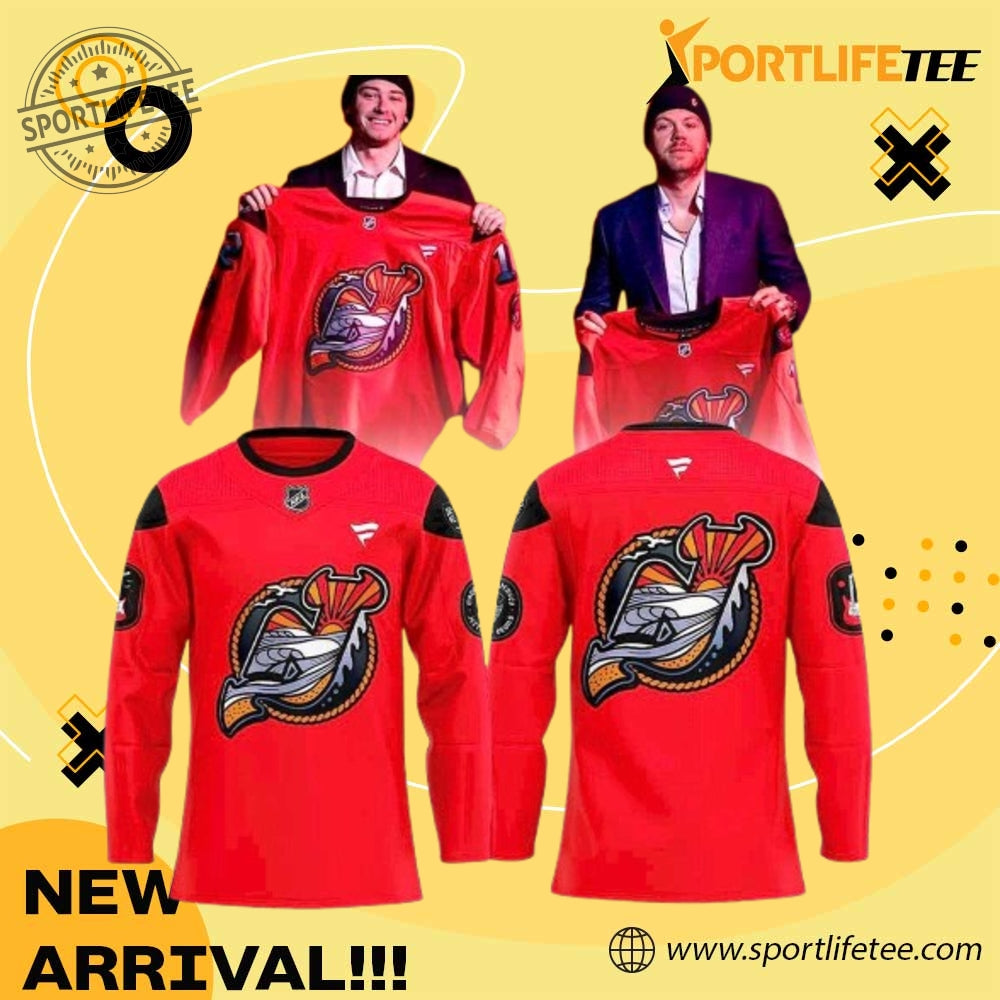 New Jersey Personalized Name Devils Celebrating Jetty Surf Devils Hockey Jersey