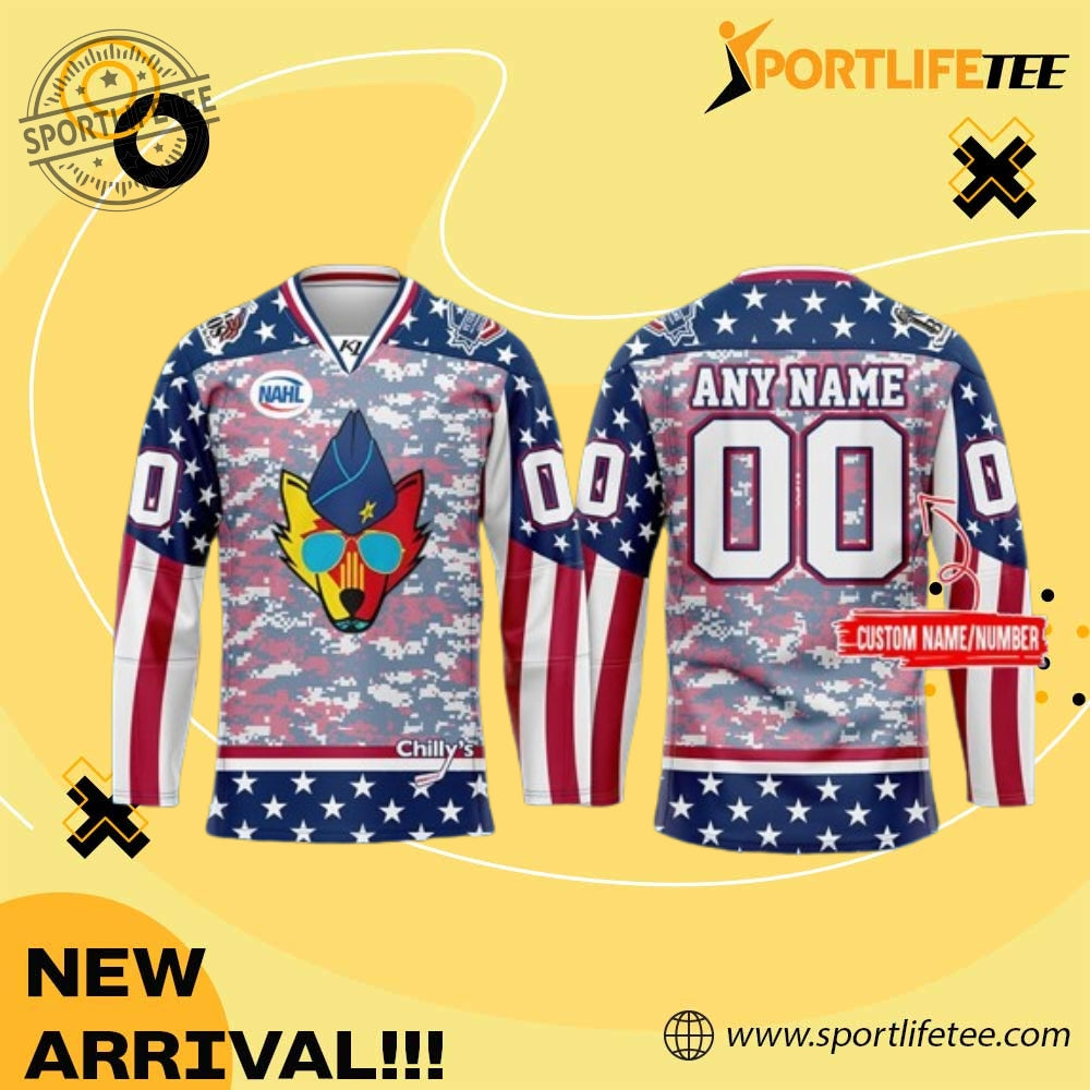 New Mexico Ice Wolves 2025 Veterans Appreciation Hockey Jersey