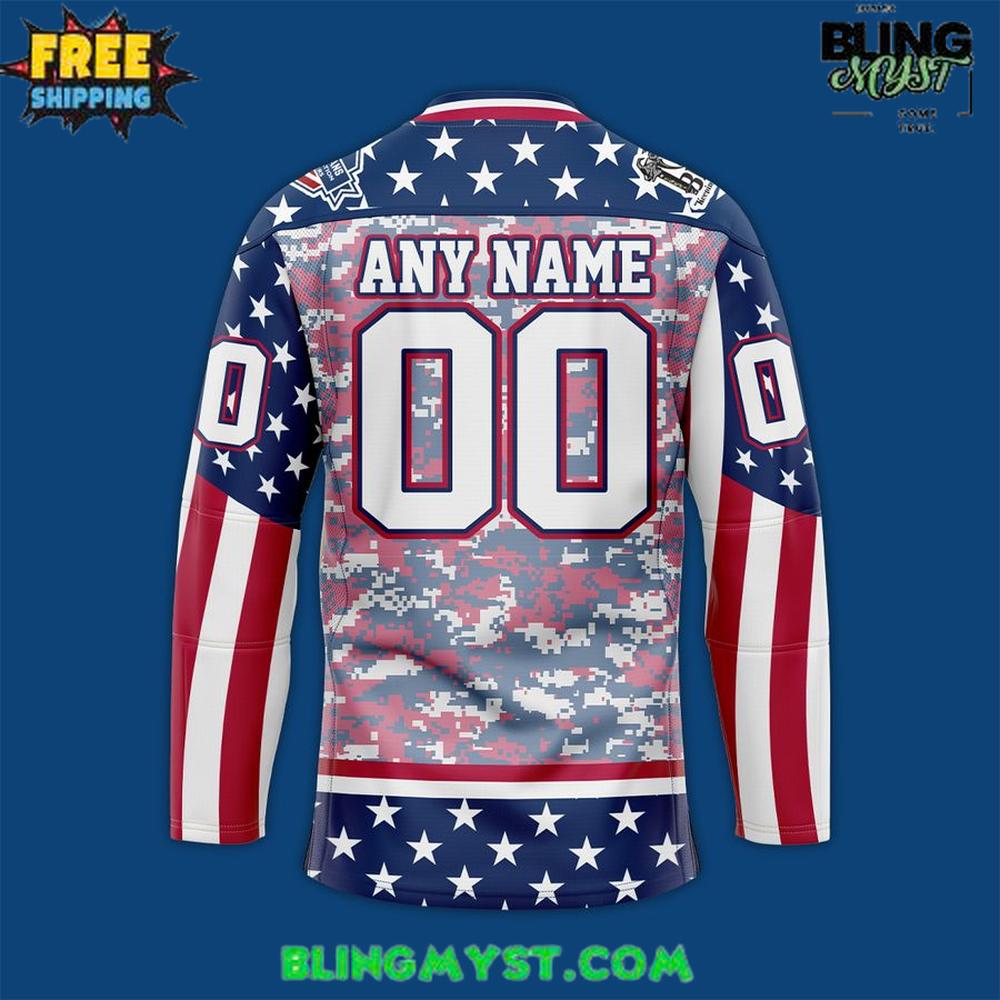 New Mexico Ice Wolves Veterans Appreciation Special Hockey Jersey