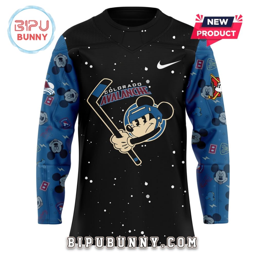 Colorado Avalanche Mickey &amp;Amp; Friends Hockey Jersey