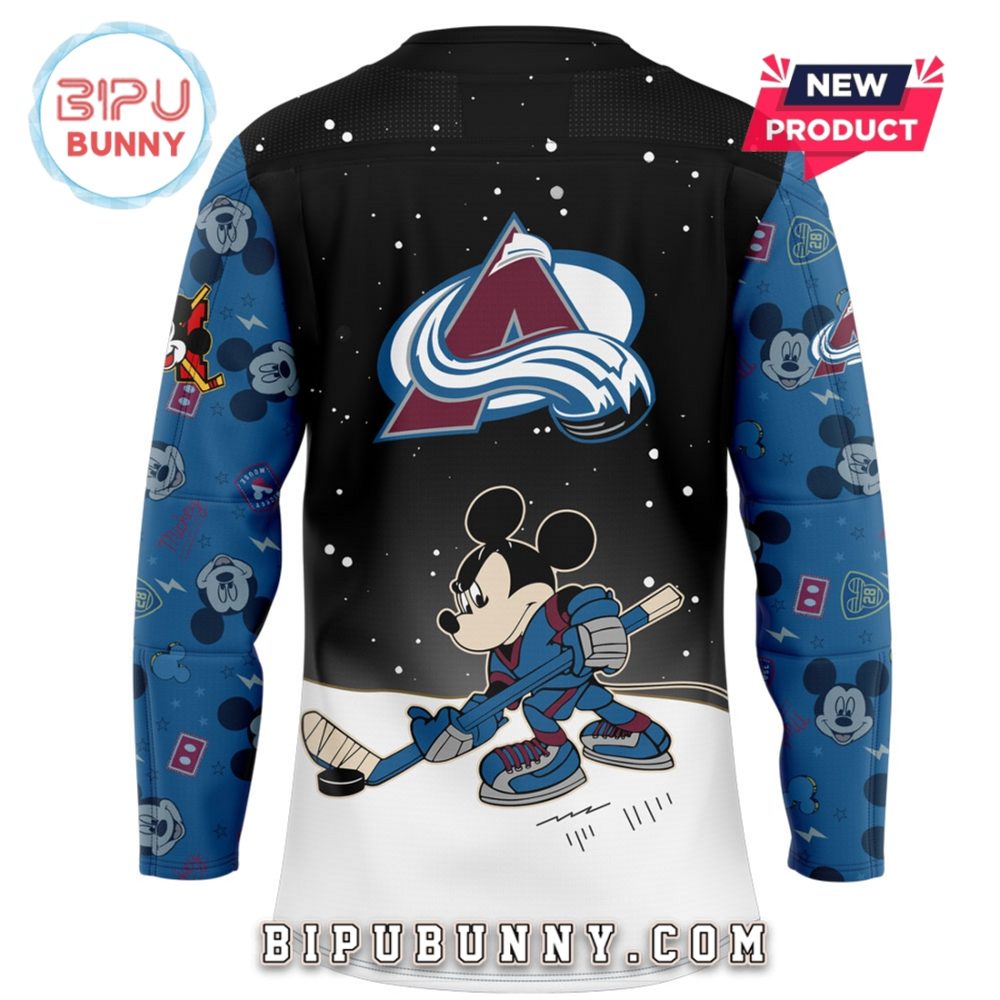 Colorado Avalanche Mickey &amp;Amp; Friends Hockey Jersey