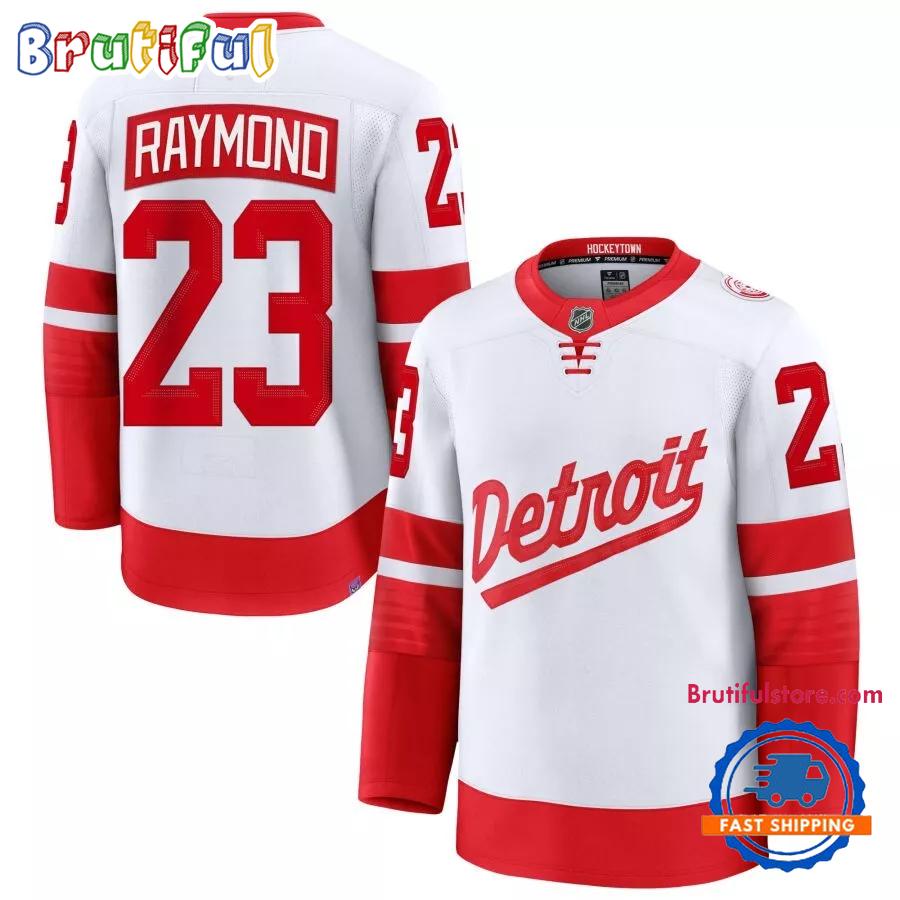 Detroit Red Wings 2025 NHL Stadium Series Lucas Raymond #23 Hockey Jerssey