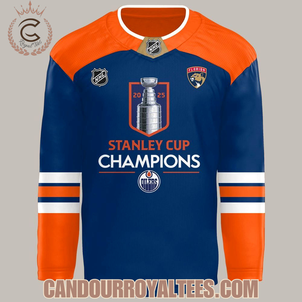 Edmonton Oilers Champion Nhl Stanley Cup 2025 Jersey