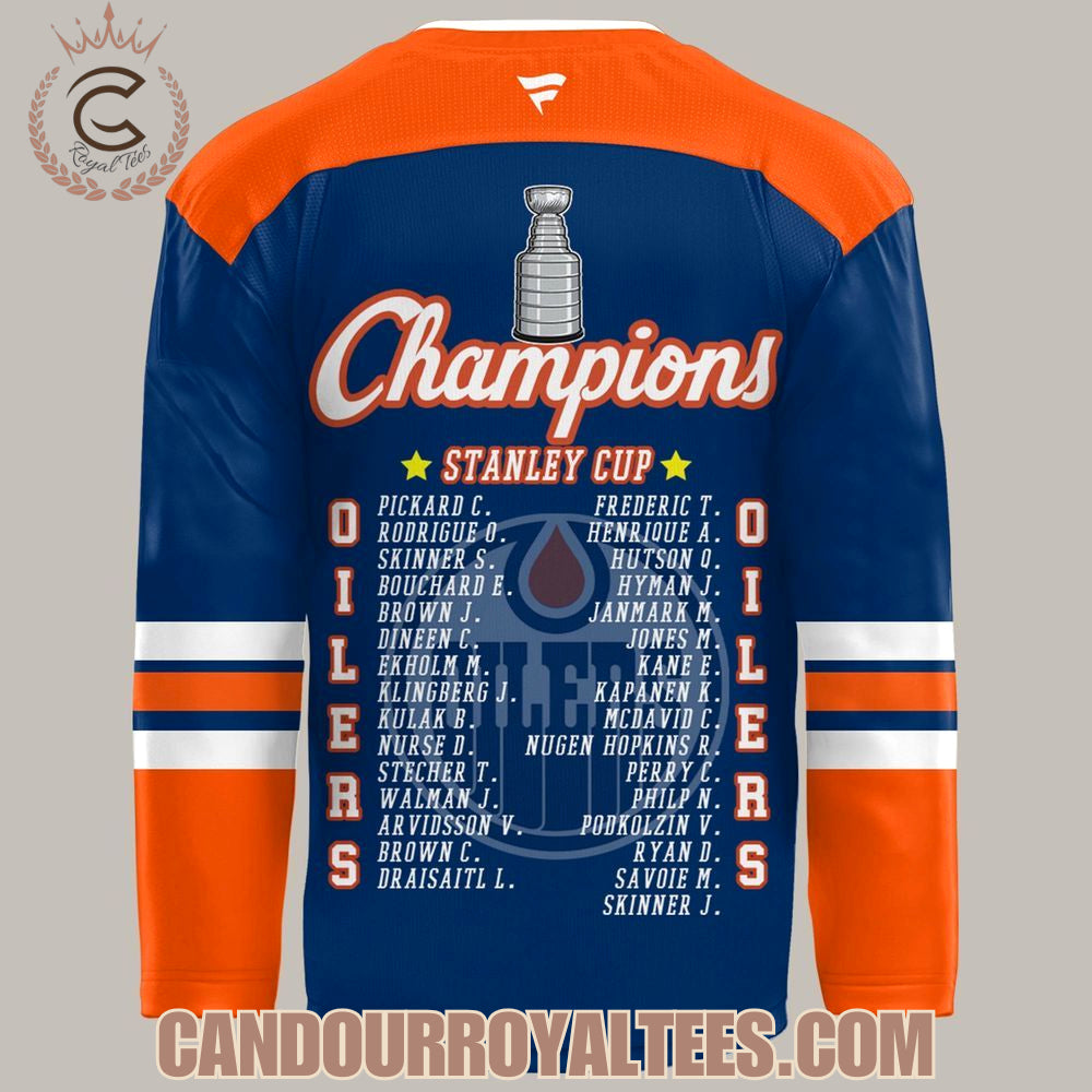 Edmonton Oilers Champion Nhl Stanley Cup 2025 Jersey