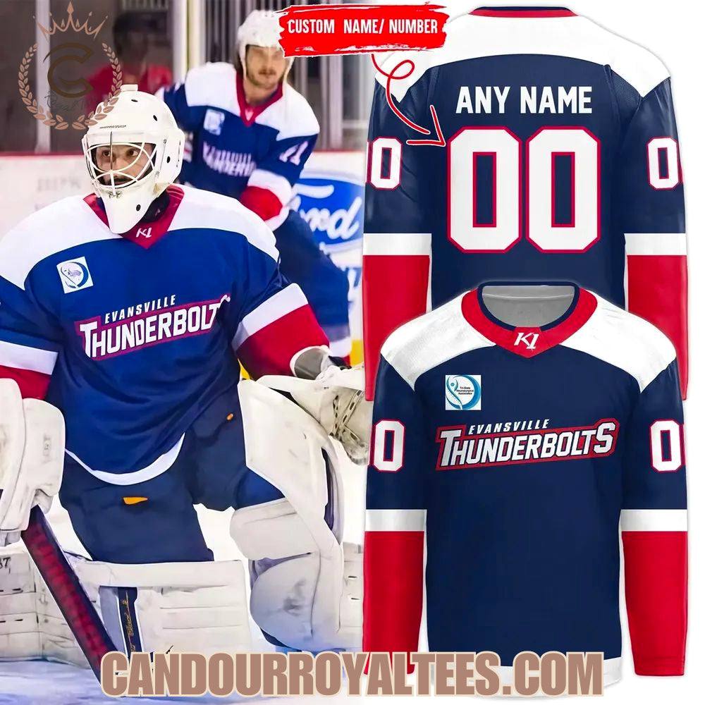 Evansville Thunderbolts 2026 New Hockey Jersey