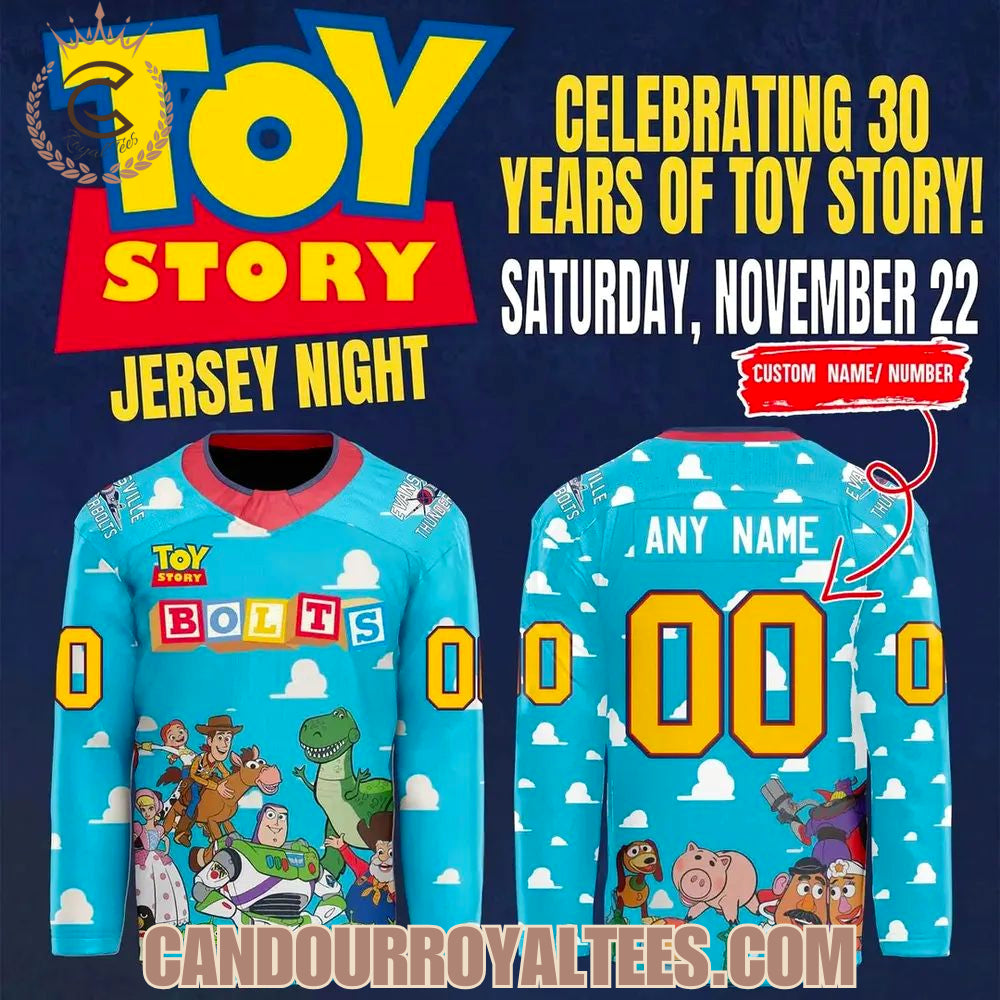 Evansville Thunderbolts ''Toy Story '' Jersey 2025
