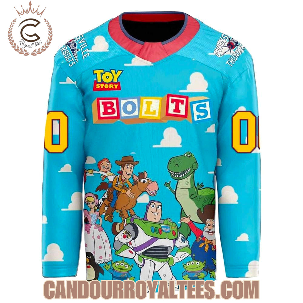 Evansville Thunderbolts ''Toy Story '' Jersey 2025