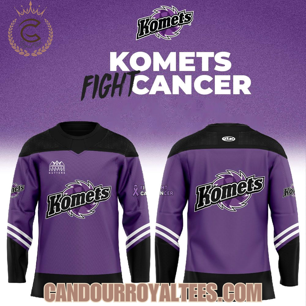 Fort Wayne Komets Cancer Night Hockey Jersey