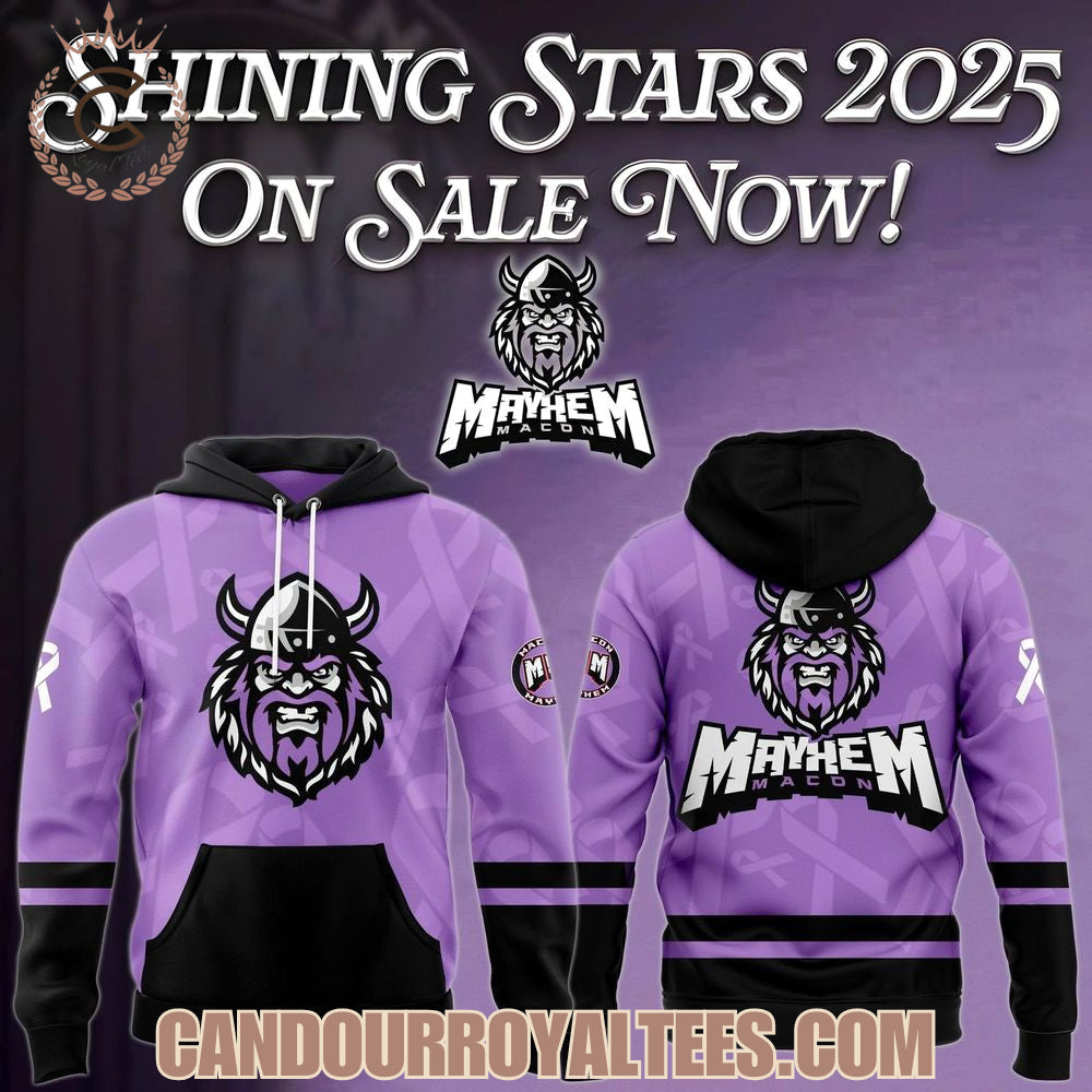 Macon Mayhem '' Cancer Night '' Hockey Jersey 2025