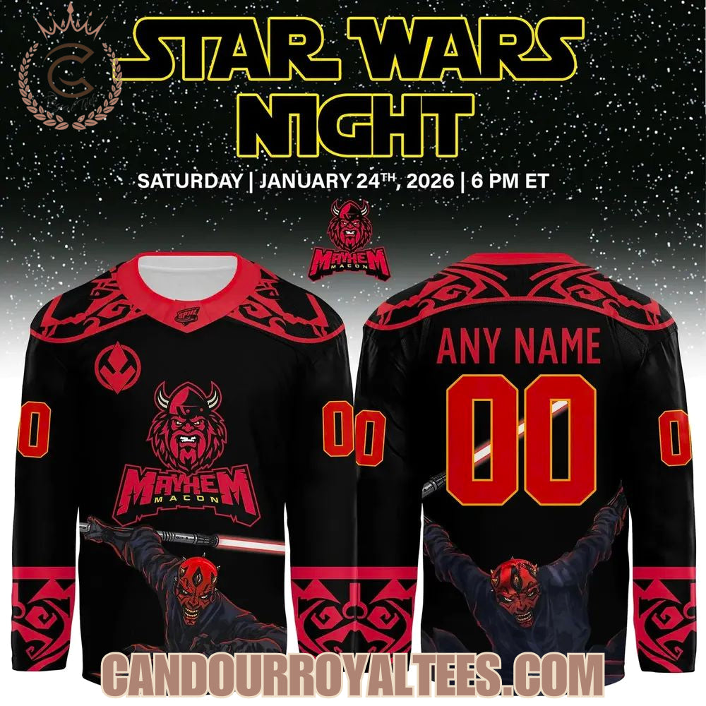 Macon Mayhem X 2026 Star Wars Night Jersey