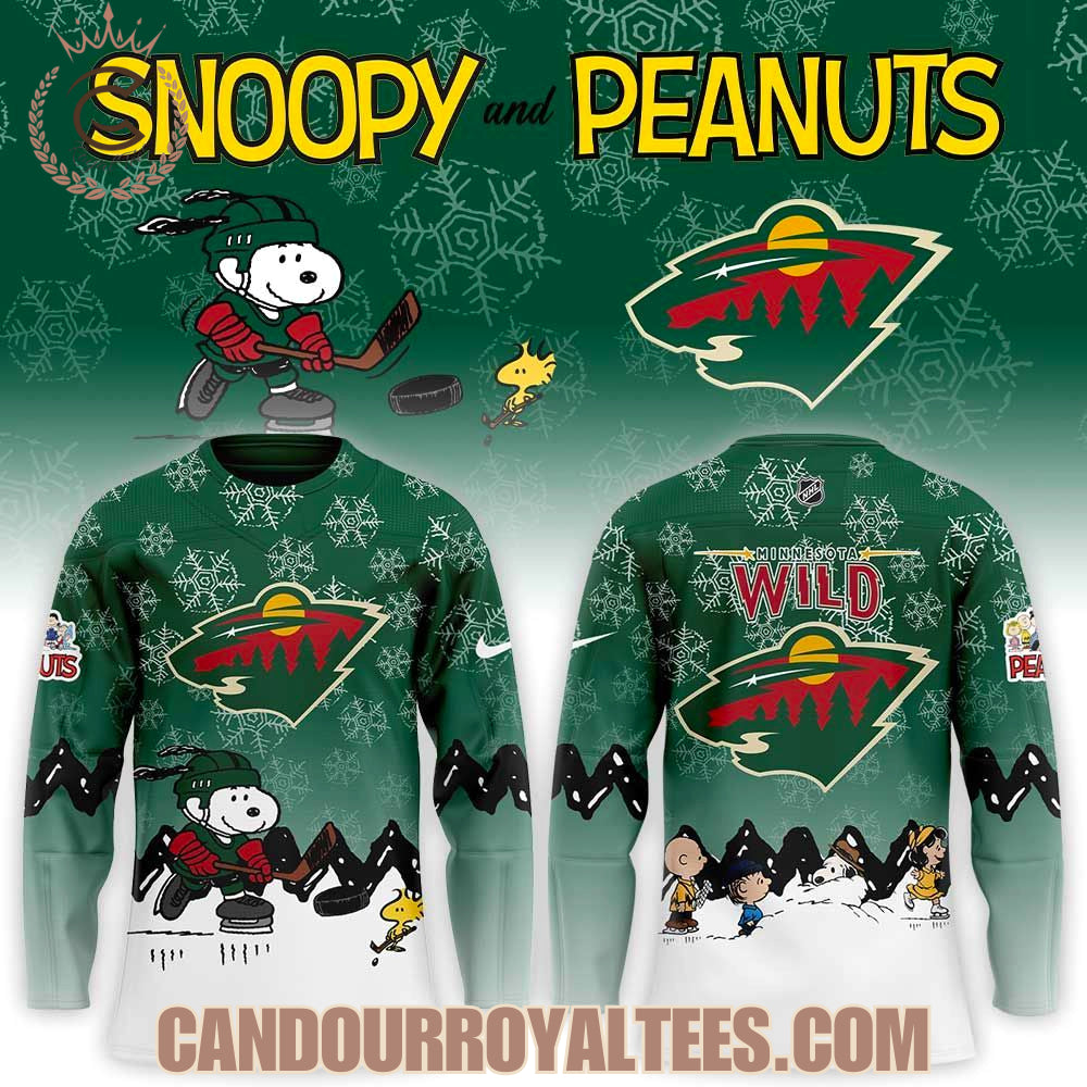 Minnesota Wild X Snoopy And Peanuts Hockey Jersey