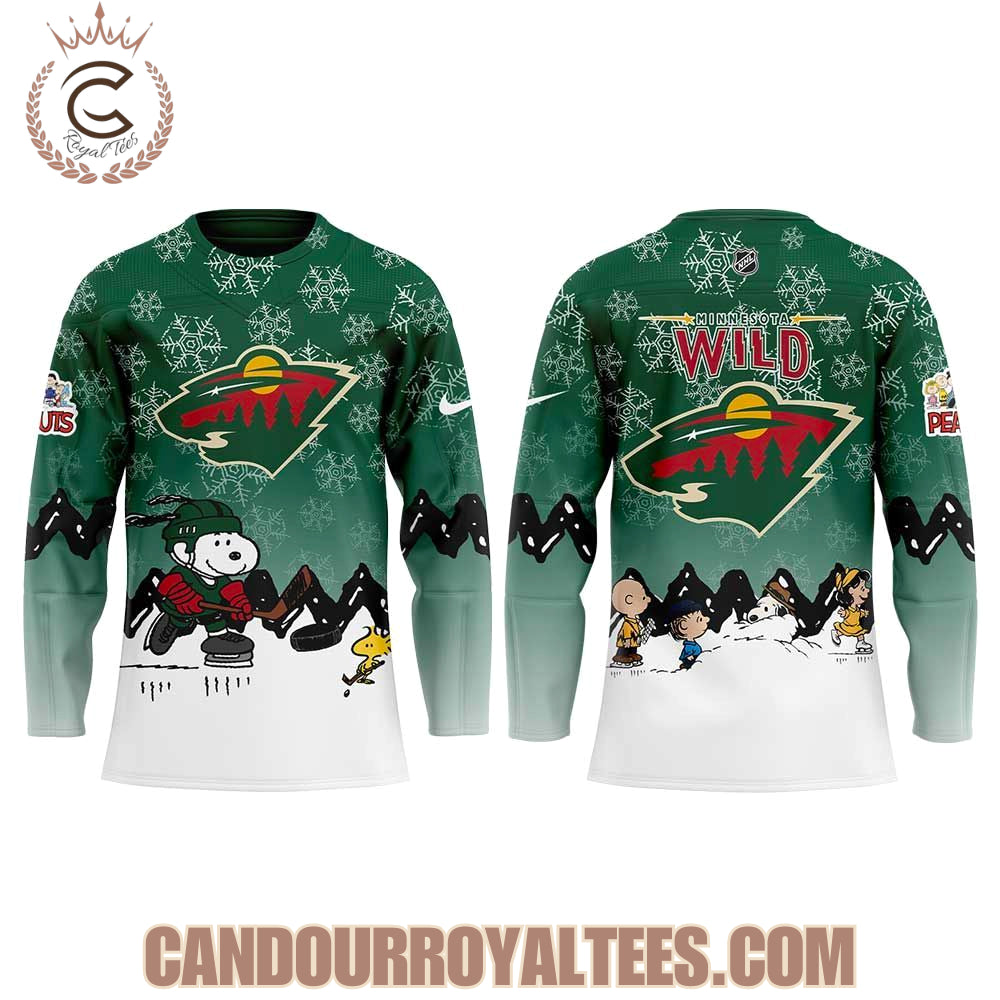 Minnesota Wild X Snoopy And Peanuts Hockey Jersey