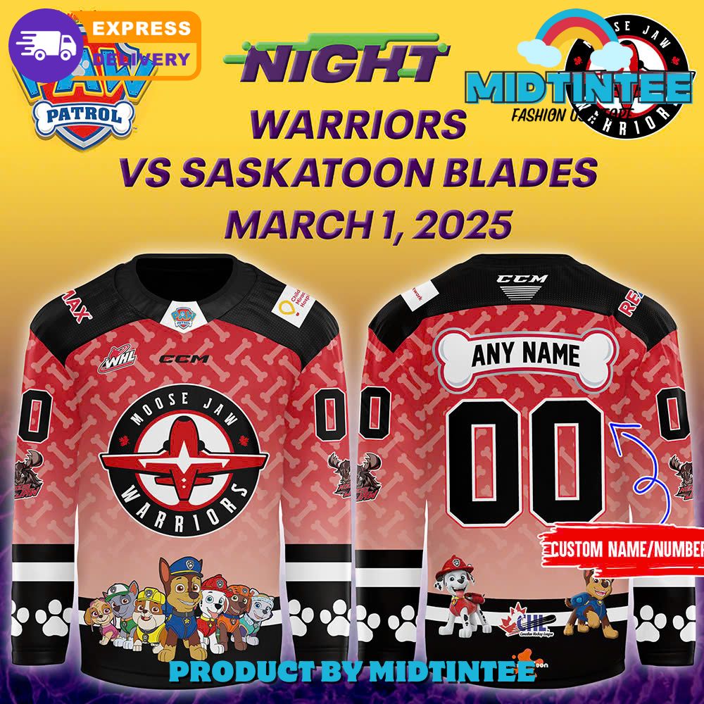 Moose Jaw Warriors X 2025 Nickelodeon Nights For Children’S Miracle Network Jersey