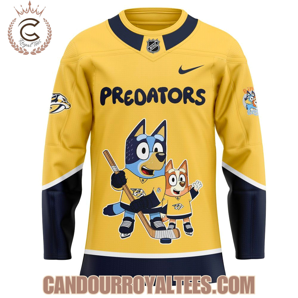 Nashville Predators Bluey And Bingo Jersey