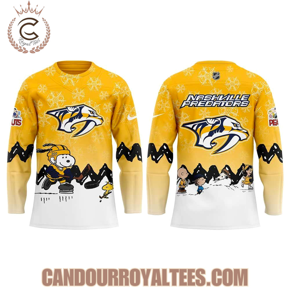 Nashville Predators X Snoopy And Peanuts Jersey