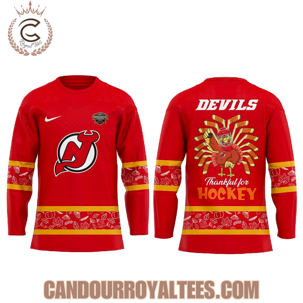 New Jersey Devils Happy Thanksgiving 2025 Jersey