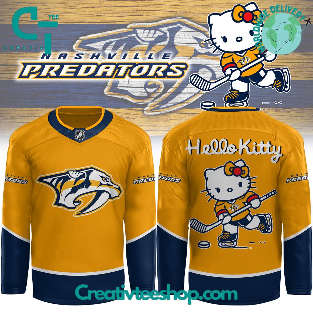 Nashville Predators X Hello Kitty Hockey Jersey